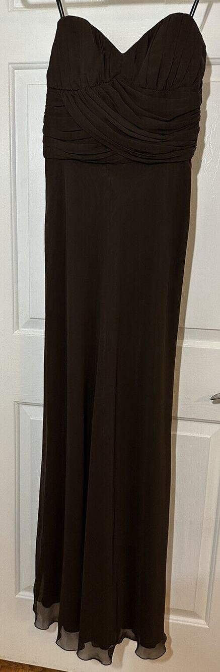 NWT ABS Collection Allen Schwartz Brown Formal Dress Size 4